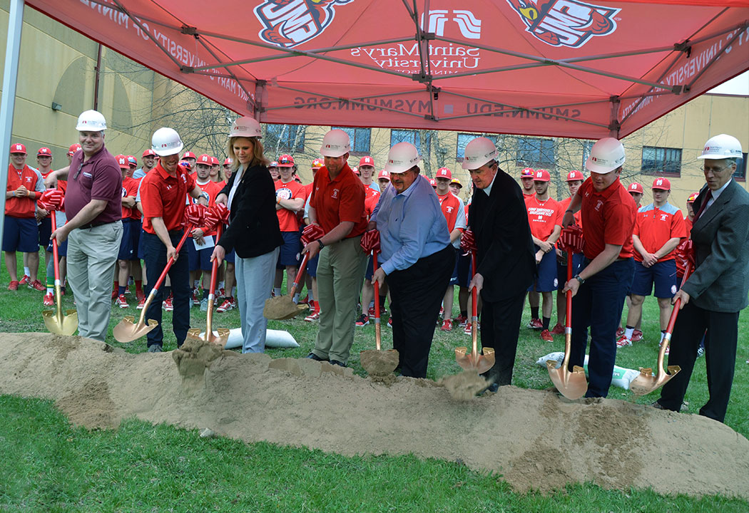 Saint Mary’s breaks ground on new baseball clubhouse