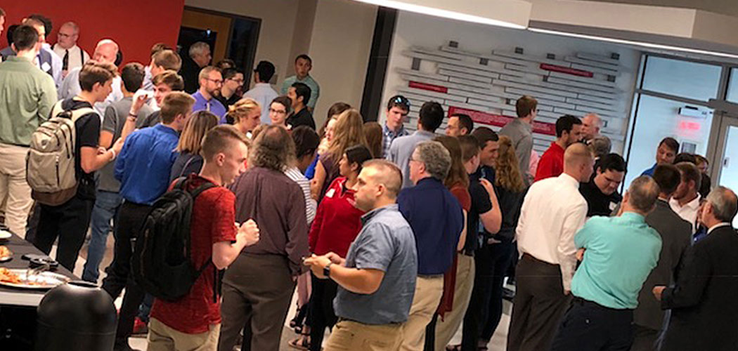 Students network with local business leaders