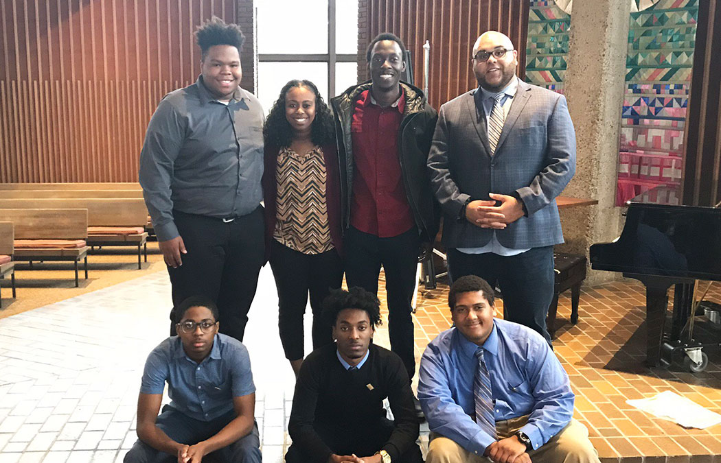 Students and staff attend Kente Summit for Collegiate Black Men