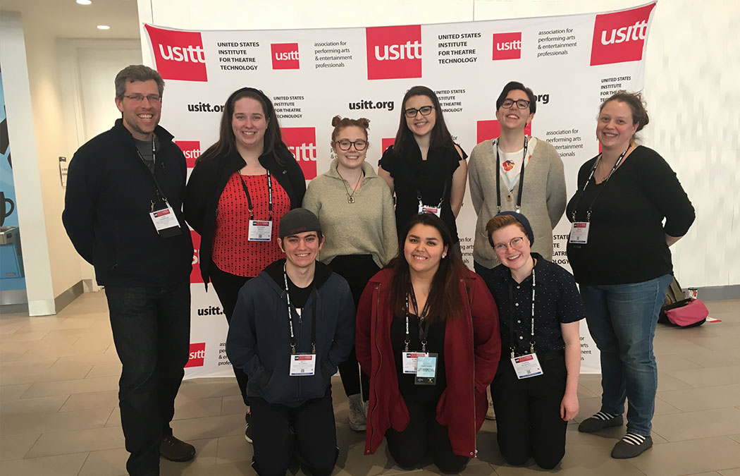 Theatre students attend USITT conference