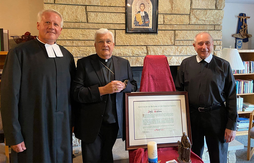 Bishop Quinn named affiliated De La Salle Christian Brother